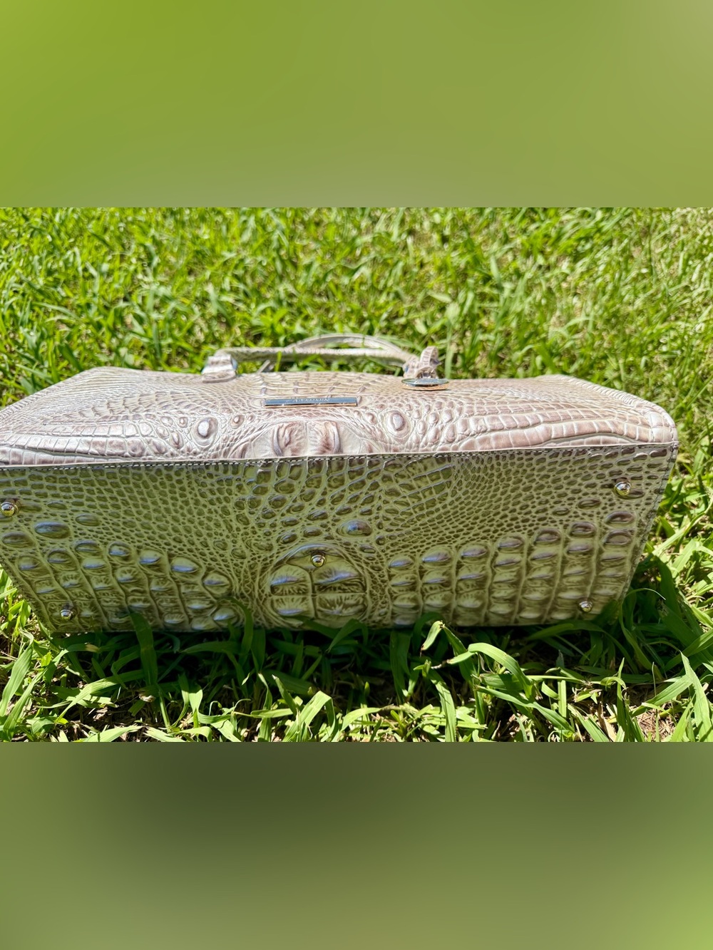 Brahmin Sophia Large Croc Embossed Shoulder Bag - Picture 4 of 8